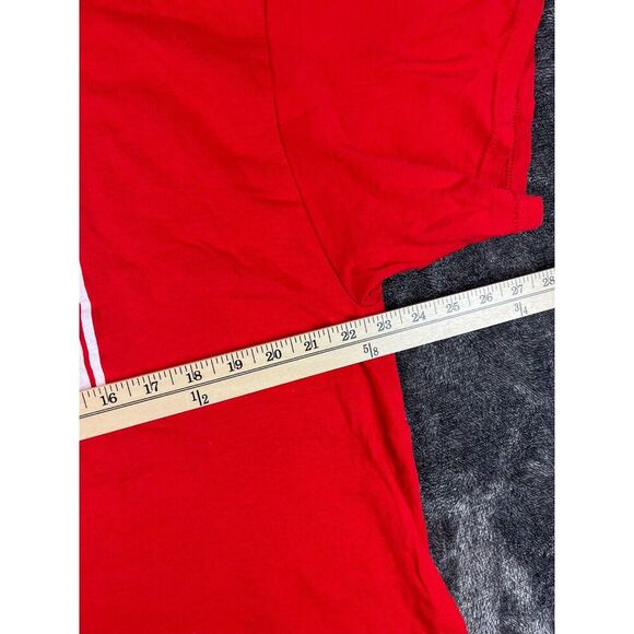 Vtg Delta Pro Weight I Bleed Bulldog Red Fresno State Men's XL Red T-Shirt - Picture 6 of 10